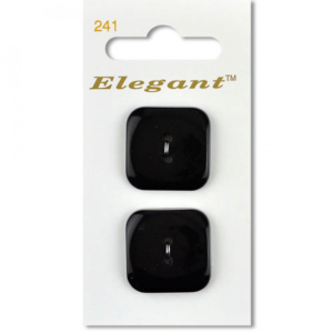 Sirdar Elegant Buttons - Black 2-Hole 28mm
