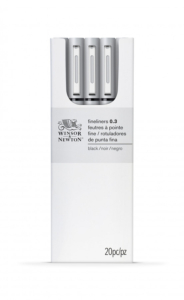 Winsor & Newton Fineliner Black 0.3mm (Box of 20)