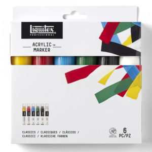 Liquitex Paint Markers 6 x 15mm Classics