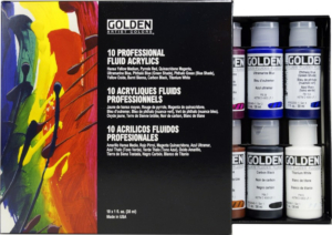 Golden Fluid Acrylic Set of 10 x 30ml