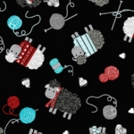 Kanvas Studio All You Knit Is Love  Love Ewe Black