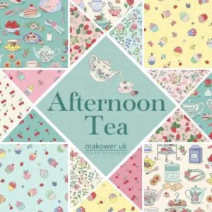 Makower Afternoon Tea Fabric SOLD BY THE METRE