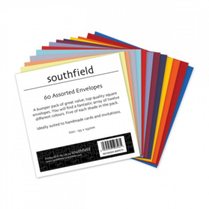 Southfield 155mm x 155mm Envelopes - Assorted Pack of 60