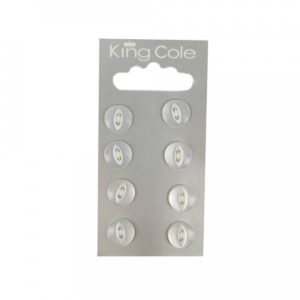 King Cole Fish-Eye Buttons - Clear (Small)