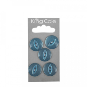 King Cole Fish-Eye Buttons - Blue (Large)