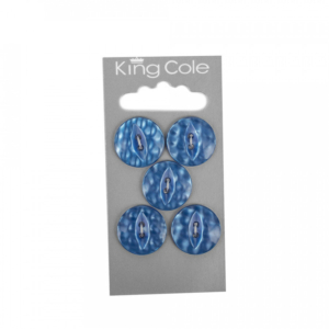 King Cole Fish-Eye Buttons - Blue (Large)