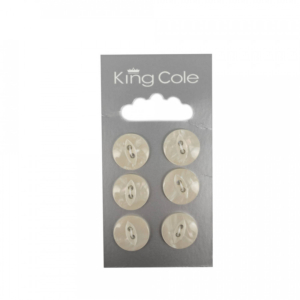 King Cole Fish-Eye Buttons - Cream (Medium)