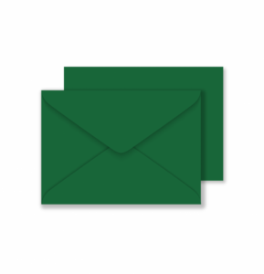 Pack of 50 C6 Blank Cards & Envelopes - Dark Green & Red