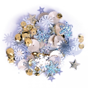 Sequins: Assorted Shapes & Sizes: Silver and Gold: 20g