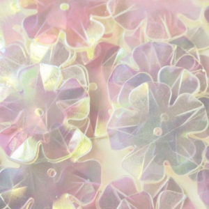 Paper Cellar Embellishments - White Flower Sequins Large