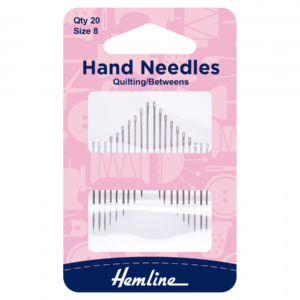 Hemline Hand Sewing Needles Between/Quilting Size 8