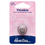 Hemline Metal Thimble - Large (Size 18)