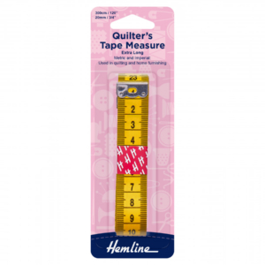 Hemline Extra Long Quilter's Tape Measure - Metric & Imperial