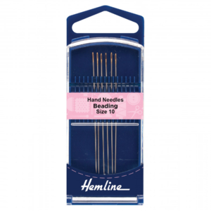 Hemline Premium Hand Sewing Needles Beading Size 10