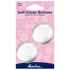 Hemline Metal Top Self-Cover Buttons - 38mm
