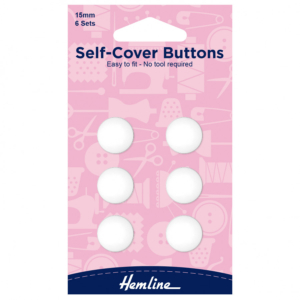 Hemline Nylon Self-Cover Buttons - 15mm
