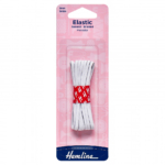 Hemline General Purpose Elastic - White - 3mm x 5m