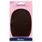 Sew-in Vinyl Patches - Brown (10cm x 15cm)