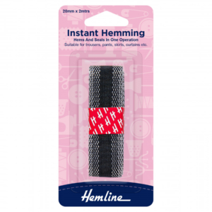 Hemline Instant Hemming - Black (2m x 20mm)
