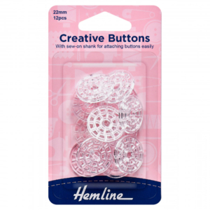 Hemline Self-Cover Creative Buttons - 22mm