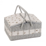 Hobby Gift Twin Sewing Box Lidded Bee Hamper