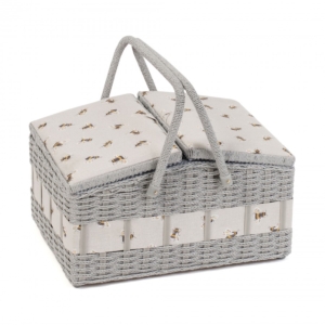 Hobby Gift Twin Sewing Box Lidded Bee Hamper