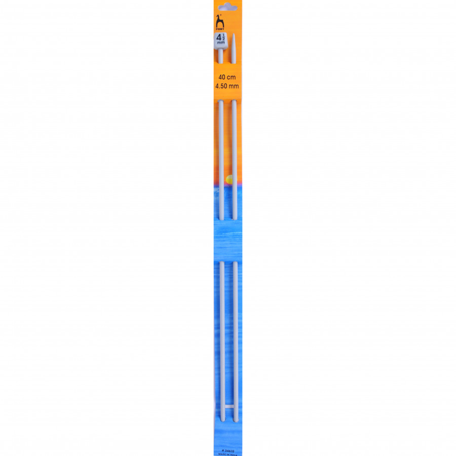 Pony Classic Single Pointed Knitting Pins Pair 40cm - Image 7