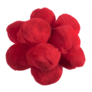 Pom Pom 5cm Red