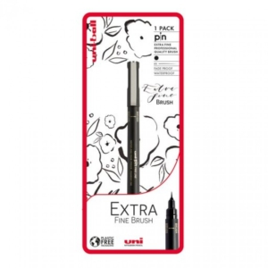 Uni-ball Uni-pin Extra Fine Brush Pen Black