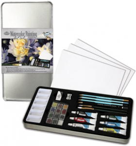 Royal & Langnickel Deluxe Watercolour Painting Tin Set