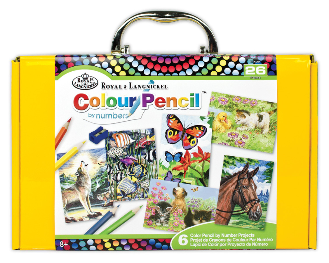 Royal & Langnickel Colour Pencil by Numbers Set