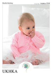 UK Hand Knitting Baby Bolero Knitting Pattern UKHKA114