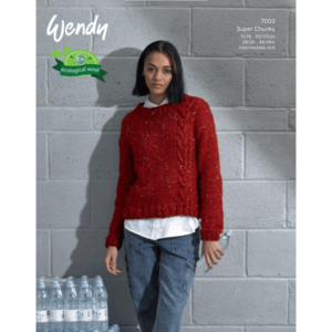 Wendy Sweater Knitting Pattern 7003