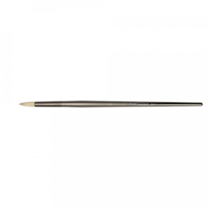 Zen™ White Bristle Round Brush (Long Handle)