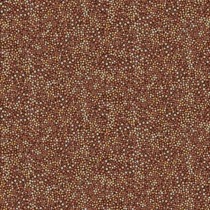 Makower - Hello Autumn - Blooms Brown - SOLD BY THE METRE