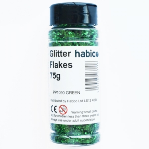 Glitter Flakes Green 75g