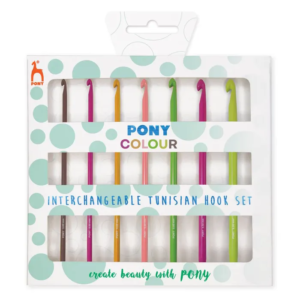 Pony Colour Interchangeable Tunisian Crochet Hook Set