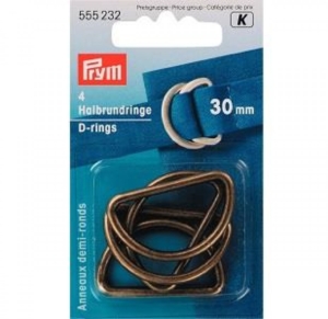Prym  Gold  D Rings