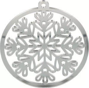 Artemio Mirrored Hanging Snow Flake