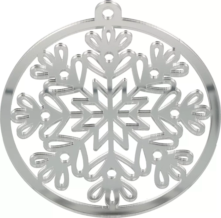 Artemio Mirrored Hanging Snow Flake