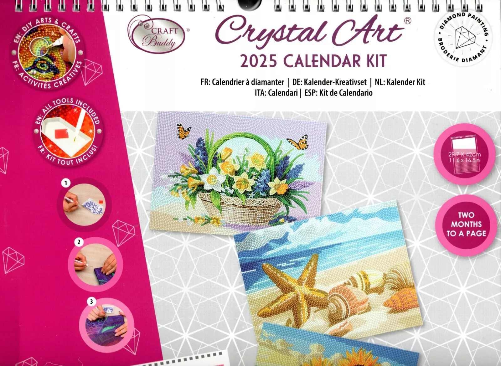 Crystal Art 2025 Calendar Kit