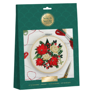 Embroidery Kit Poinsettia