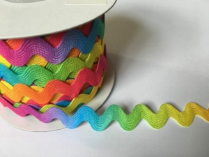 Rik Rak Multicoloured Braid SOLD BY THE METRE