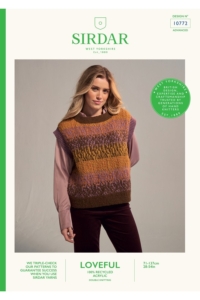 Sirdar Loveful 100% Recycled DK Yarn Vest Top Pattern 10772