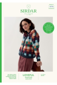 Sirdar Loveful 100% Recycled Yarn Knitting Cardigan Pattern 10776