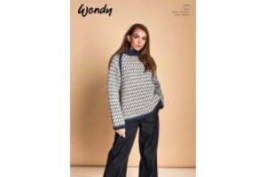 Wendy Wool Knitting Pattern 6163 - Unisex Fair Isle Sweater