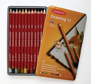Derwent Drawing Pencils Tin of 12