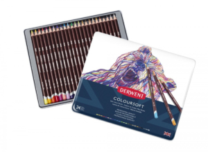 Derwent Coloursoft Pencils Tin of 24