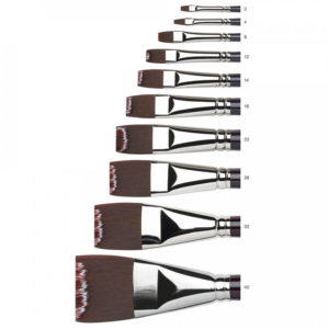 Galeria Acrylic Long Handle Brush - Short Flat / Bright