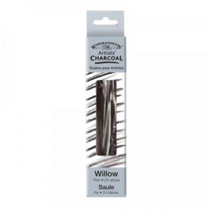 Winsor & Newton Artists' Charcoals - Thin 24 Sticks